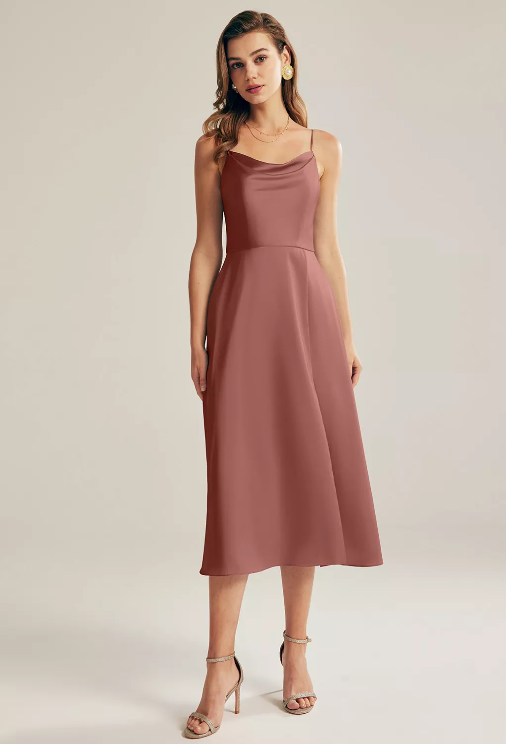 AW Renee Desert Rose  Spring Wedding Guest Dresses